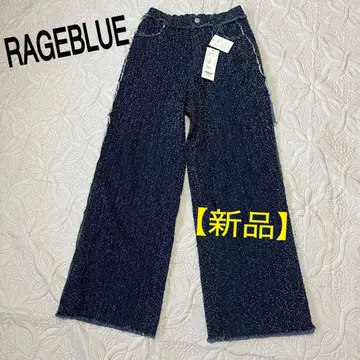 RAGEBLUE 디자인 데님 여성용 프린지 택 포함 데님 팬츠
