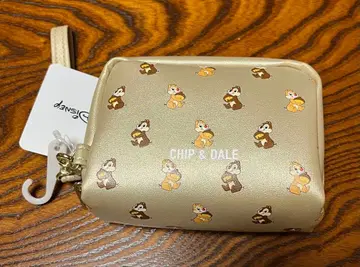 칩과 데일 파우치 골드 컬러 시마무라
