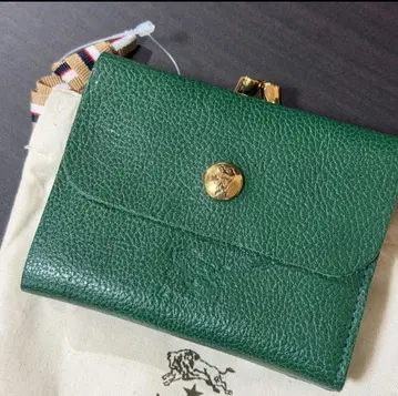 [ 미사용 새상품 ] 일비종떼 이단 접이식 가마구치 지갑 그린