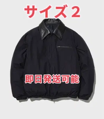 YOKE +pheniex THE TOKYO 다운 자켓 옷깃 가죽