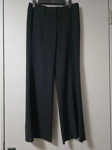 엠프리미어 블랙 와이드 팬츠