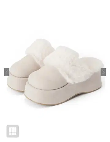 GRL 아이보리 퍼 포함 샌들 25.0 Ci487