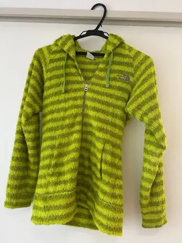 THE NORTH FACE 플리스 후드티 M 라임 그린