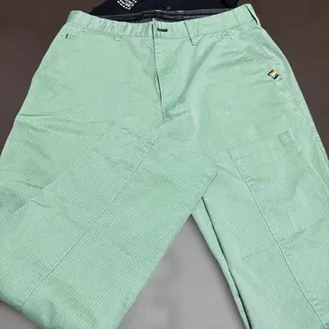 골프 민트 그린 스트라이프 팬츠