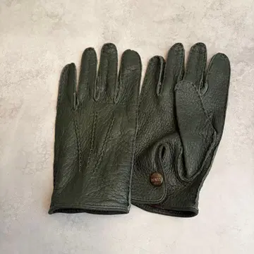 [ 새상품급 레어 컬러 ] 덴츠 페커리 언라이닝 글러브 8 카키