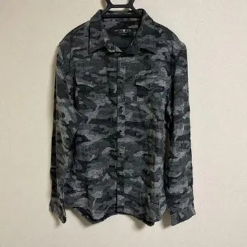 HYDROGEN 카모 패턴 긴팔 셔츠 그레이/블랙