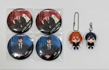 체인소 맨 천사의 악마 하야카와 아키 쥠쥠 연결 마스코트 캔뱃지