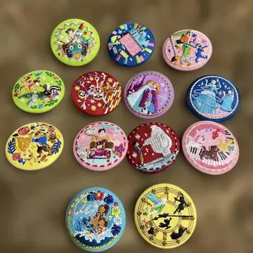 디즈니 자수 캔뱃지 2탄 세미 컴프