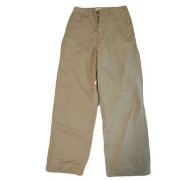 사이드 슬릿 스냅 팬츠 데님 베이지 M 사이즈 팬츠