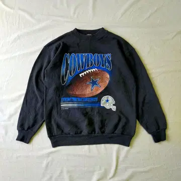 구제 의류 Hanes 맨투맨 nfl 카피라이트 90s 카우보이즈 달라스