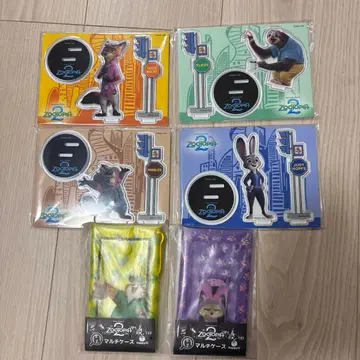 주토피아 아크릴 스탠드 4개 세트