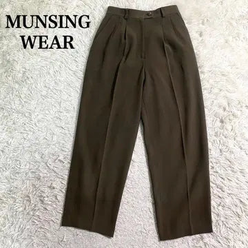 MUNSINGWEAR 골프 팬츠 원포인트 자수 로고 브라운 M 사이즈