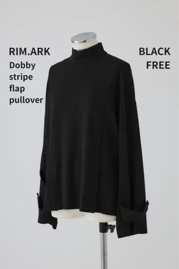 RIM.ARK Dobby stripe flap pullover