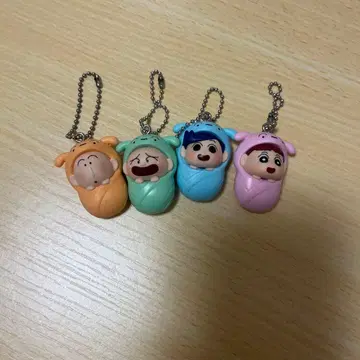 짱구는 못말려(크레용 신짱) 키링 4개 세트