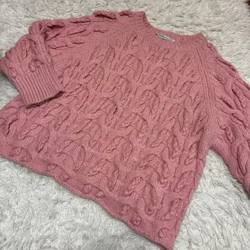 Zara 크로 셰 뜨개질 큼직한 로우게이지 니트