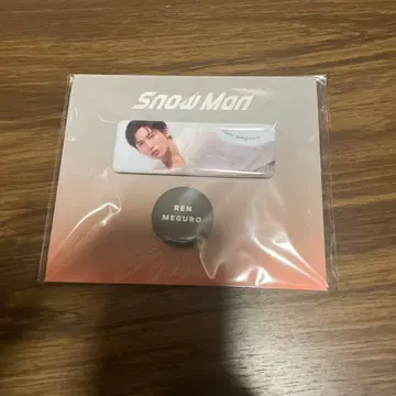 메구로 렌 Snow Man 스퀘어 캔뱃지 세트