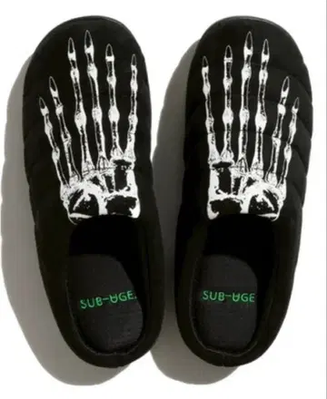 SUB-AGE 해골 프린트 사보 샌들