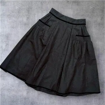 컨디션 최상 FOXEY 폭시 플레어 스커트 올세 울 스커트