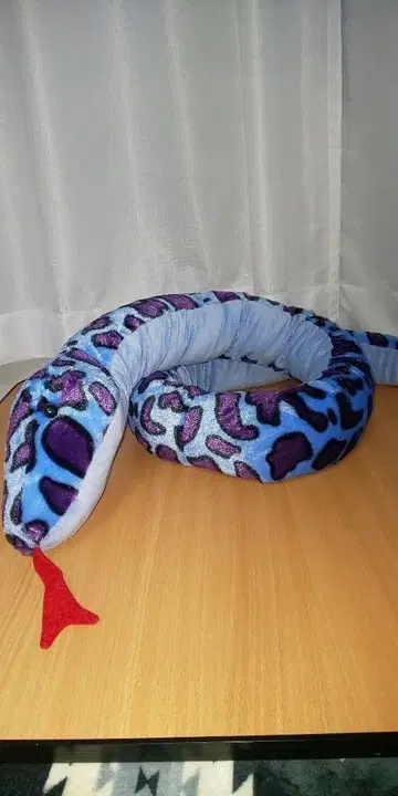 푹신푹신 스네이크 BIG 봉제 인형 블루 대형 뱀