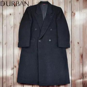 12M530 D'URBAN 더반 차콜 더블 롱 코트 M