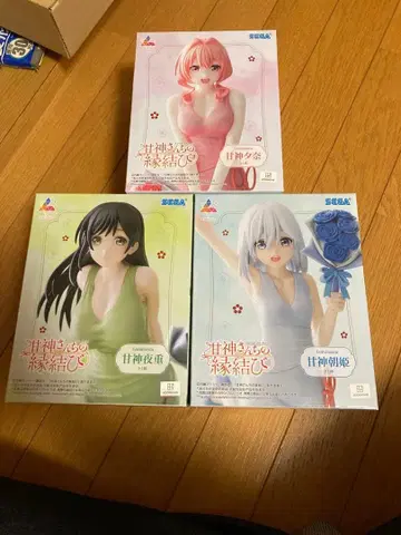 미개봉 새상품 아마가미 씨네 인연 맺기 피규어 3체 세트
