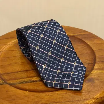 CHAPS 넥타이 고양이 강아지 패턴 네이비 HR1223