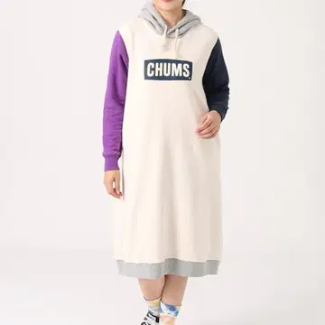 새상품 CHUMS 롱 파카 참스 원피스 ncm
