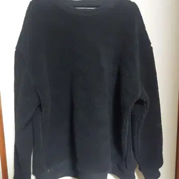 wed store connett 플러시 보아 크루 블랙