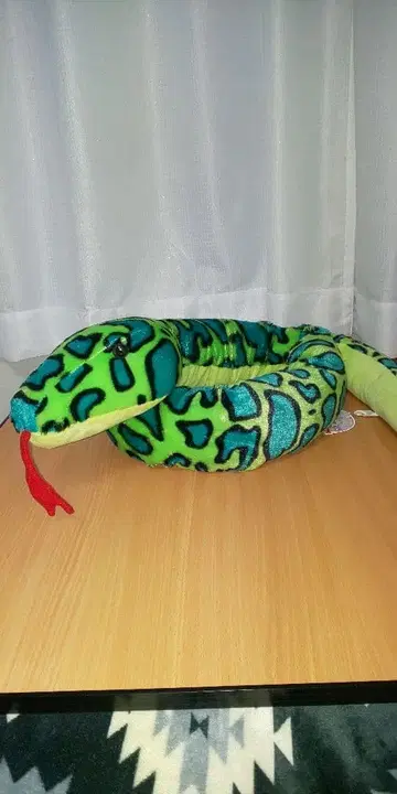 푹신푹신 스네이크 BIG 봉제 인형 그린 대형 뱀