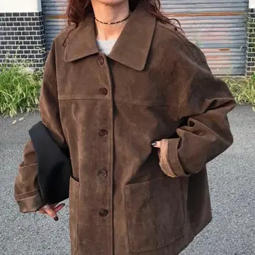 nugu 스웨이드 자켓 브라운 자켓