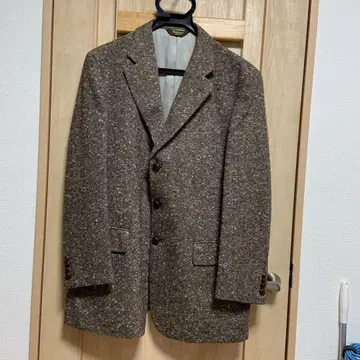 폴 스튜어트 브라운 계열 울 혼방 테일러드 자켓