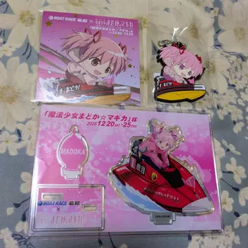 마도카 마기카. 아크릴 스탠드 BOAT RACE 콜라보.