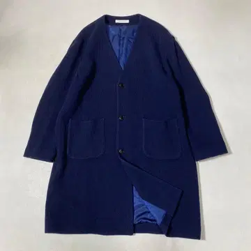 BRACTMENT 니트 노카라 롱 코트