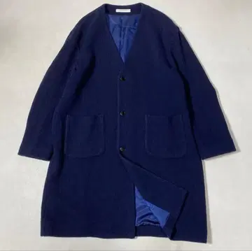 BRACTMENT 니트 노카라 롱 코트