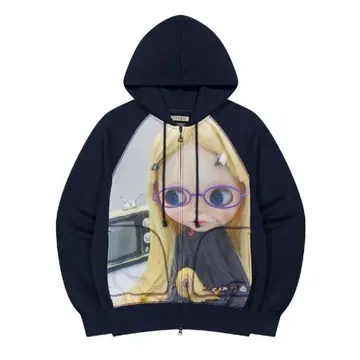 COYSEIO X BLYTHE 그래픽 집업 후디