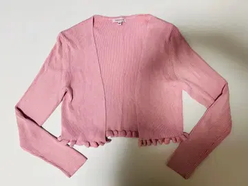 TOCCA 핑크 리브 가디건 XS