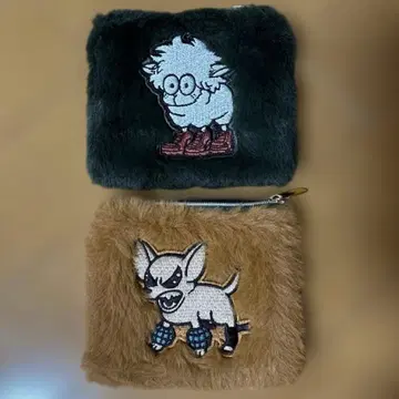 나의 히어로 아카데미아 바쿠고 미도리야 복슬복슬 자수 미니 파우치