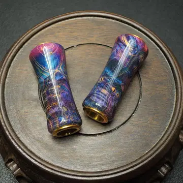 스테빌라이즈드 우드 노브 우드 노브 2개 시마노/다이와 대응 퍼플