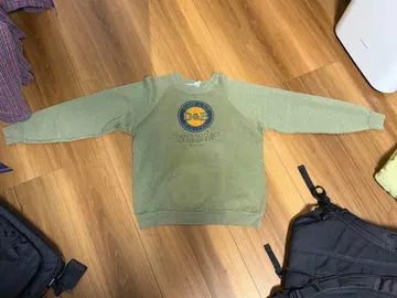 Fruit of the Loom 올리브 그린 트레이닝복 맨투맨