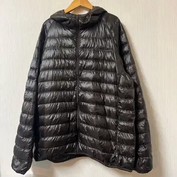 유니클로 울트라 라이트 다운 파카 사이즈 XL 짙은 갈색 남성용