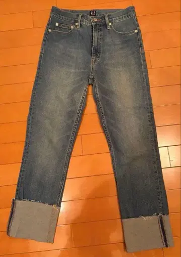 GAP 블루 데님 롤업 팬츠 1969 26 사이즈