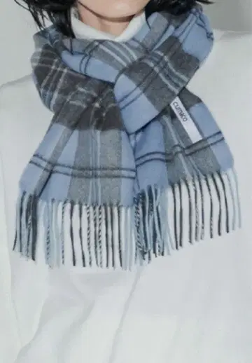 캐시미어 머플러 스카이 그레이