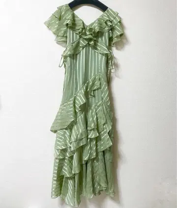 dazzlin 바리에 플루이드 원피스 그린