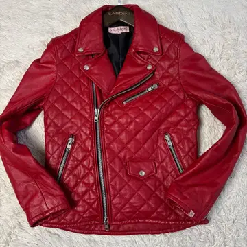 뱅퀴시 더블 라이더 자켓 퀼팅 레드