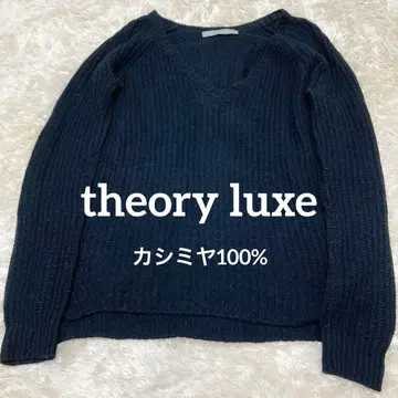 theory luxe 캐시미어 100% 긴팔 니트 V컷 블랙 M 사이즈
