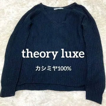 theory luxe 캐시미어 100% 긴팔 니트 V컷 블랙 M 사이즈