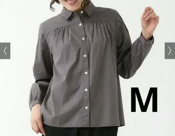 크로커다일 코튼 도비 블라우스 M