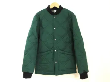 슈라프 리메이크 80s 빈티지 타입 퀼팅 자켓 그린