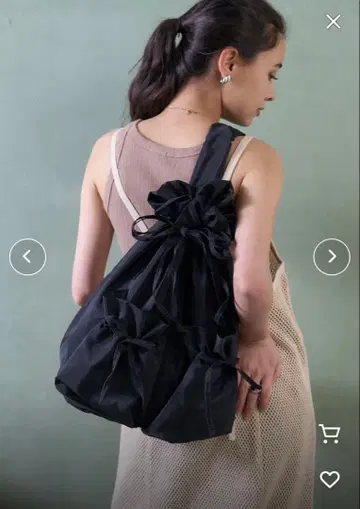 프릭스스토어 개더 원숄더 리본 포함 백 숄더백