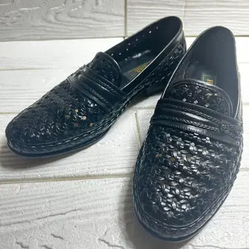 FEJUMA 스페인산 블랙 뜨개질 로퍼